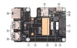 Плата PCIe с модулем SIM7600G-H, гигабитным Ethernet и USB 3.2 Gen1 для Raspberry Pi 5