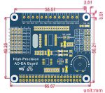 Плата расширения High-Precision AD/DA Board для Raspberry Pi