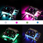 Плата расширения с охлаждающим вентилятором для Raspberry PI 4 с цветными светодиодами