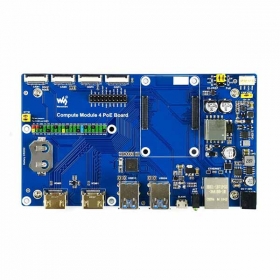Плата ввода-вывода Raspberry Pi Compute Module 4 с функцией PoE