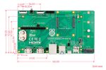 Плата ввода-вывода Raspberry Pi Compute Module 5 IO Board