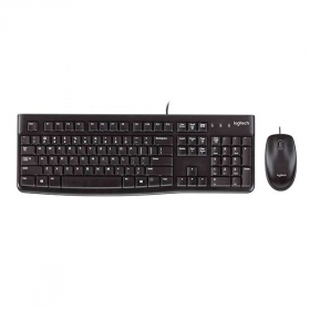 Проводной комплект клавиатура+мышь Logitech MK120