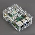 Прозрачный акриловый корпус для Raspberry Pi 5 с возможностью установки официального радиатора с активным охлаждением