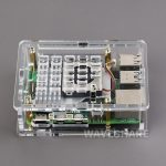 Прозрачный акриловый корпус для Raspberry Pi 5 с возможностью установки официального радиатора с активным охлаждением