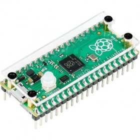 Прозрачный акриловый корпус для Raspberry Pi Pico с кнопкой