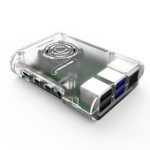 Прозрачный овальный корпус для Raspberry Pi 4 с вентилятором
