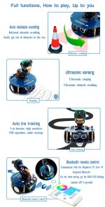 Роботизированная платформа AlphaBot2 для Raspberry Pi Zero WH