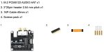Звуковая карта PCIe-to-M.2 HAT с расширением аудио I2S для Raspberry Pi